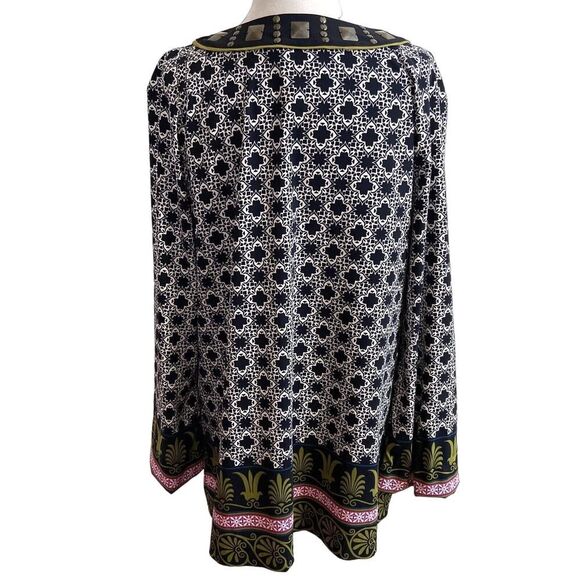 Nicole By Nicole Miller Embellished Tunic Top Size Large - Picture 5 of 10